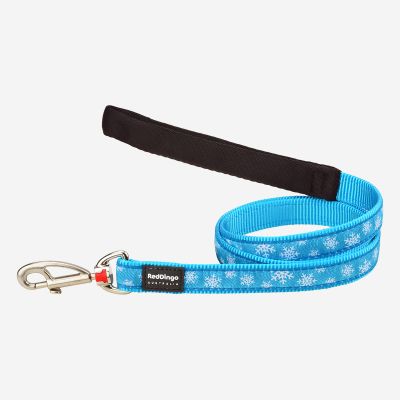Dog Lead Snowflake Turquoise